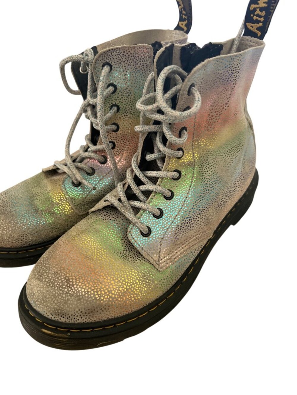 Doc Dr. Martens size 36 youth‎ 5 Pascal 1460 iridescent boots glitter